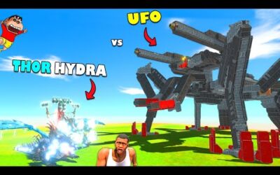 NEW UNITS Fight | THOR HYDRA vs BIGGEST UFO Alien in Animal Revolt Battle Simulator SHINCHAN CHOP