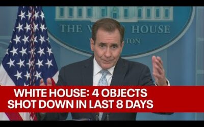 Unidentified objects shot down by US military; "no indication of aliens"