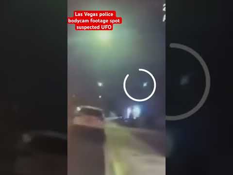 WATCH: Las Vegas police spot suspected UFO — and residents claim to see aliens #shorts