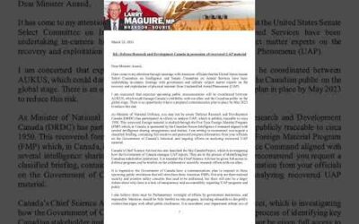 LEAKED UFO LETTER