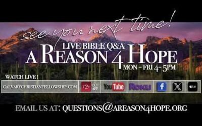 A Reason 4 Hope Bible Q&A – Prophecy Update, Aliens, and Zoroastrianism