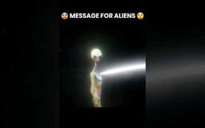 Our Message For ALIENS 😰 #shorts