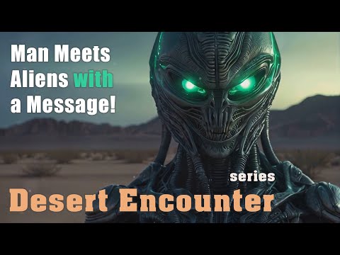 Desert Encounter: Man Meets Aliens with a Message!
