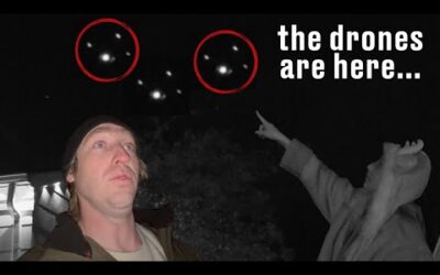 Tons Of UFO Like DRONES Flying Over Our House!