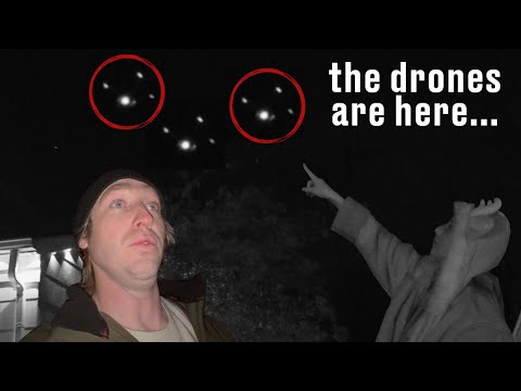 Tons Of UFO Like DRONES Flying Over Our House!