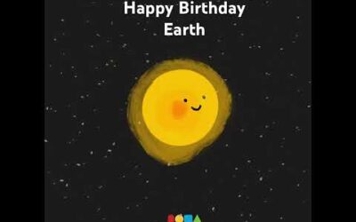 Happy Birthday Earth #animation #happynewyear #newday #space #sun #planetearth #universe #ufo
