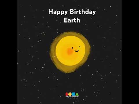 Happy Birthday Earth #animation #happynewyear #newday #space #sun #planetearth #universe #ufo