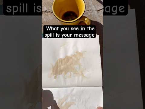 Your coffee can send you a message. #art #fypshorts #wipartwork #fyp #coffee #coffeeart #aliens #wip